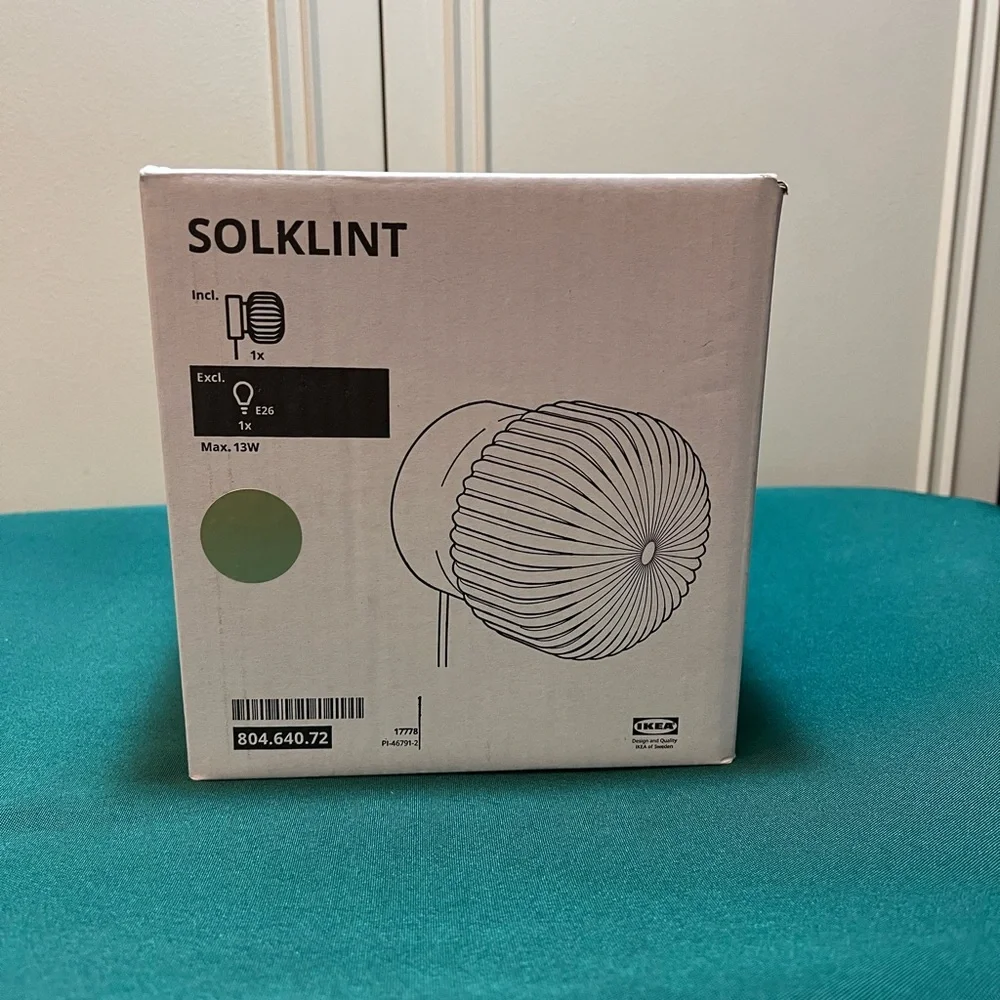 NEW Ikea Solklint wall lamp